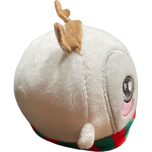 SQUEEZAMALS Claire’s Exclusive Christmas Ollie Owl Plush Stuffed Animal Ball Toy - Picture 3 of 8